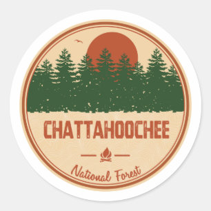 Chattahoochee-Nationalwald Runder Aufkleber