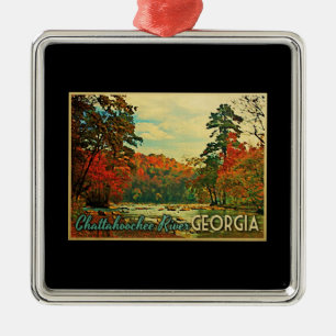 Chattahoochee River Georgia Silbernes Ornament