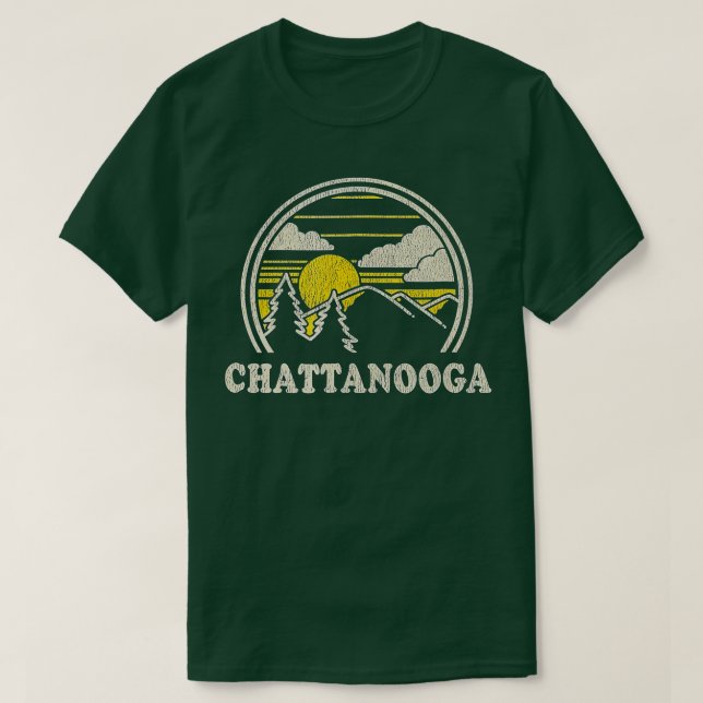 Chattanooga ennessee N  Vintage Hiking Mountains  T-Shirt (Design vorne)