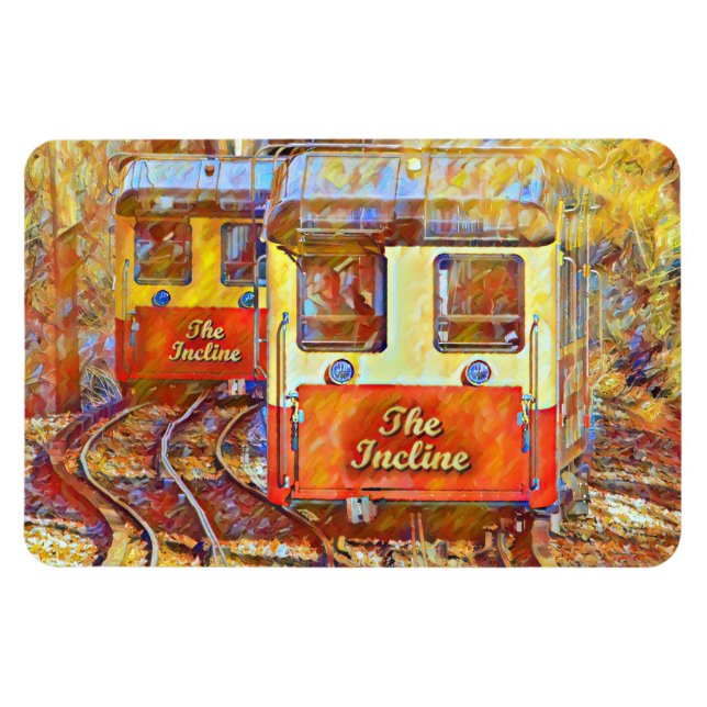 Chattanooga Incline Railway Midpoint Malerei Magnet (Horizontal)