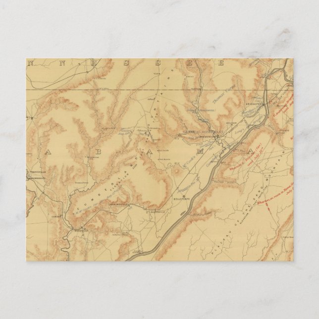 Chattanooga-Kampagne 2 Postkarte (Vorderseite)