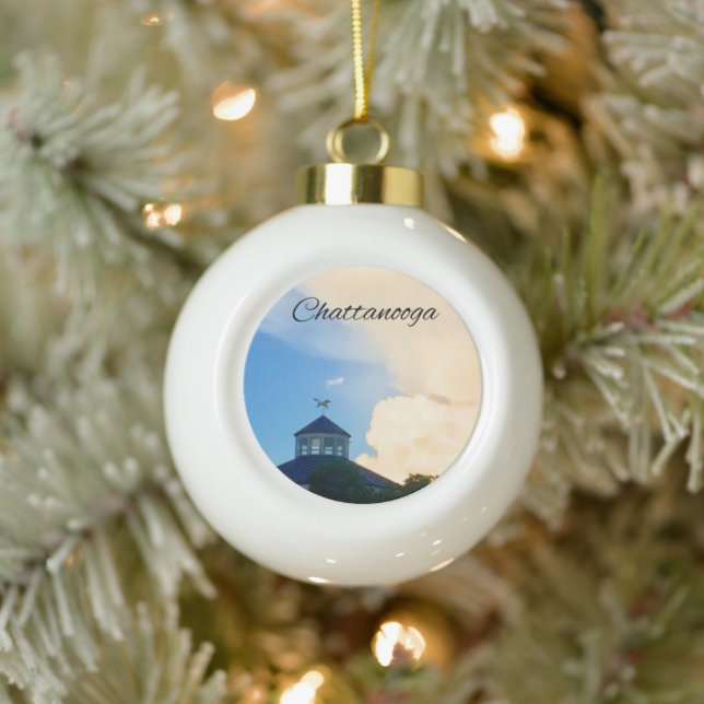 Chattanooga Keramik Kugel-Ornament (Baum)