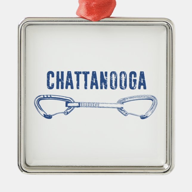 Chattanooga Klettern Schnellziehen Ornament Aus Metall (Vorne)