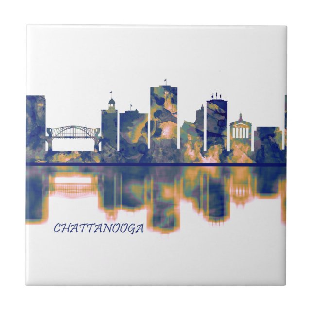 Chattanooga Skyline Fliese (Vorderseite)