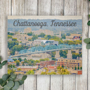 Chattanooga, Skyline-Foto Tennessee Puzzle