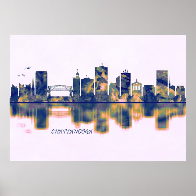 Chattanooga Skyline Poster (Vorne)