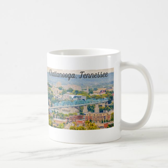 Chattanooga, Skyline-Tasse Tennessee Kaffeetasse (Rechts)