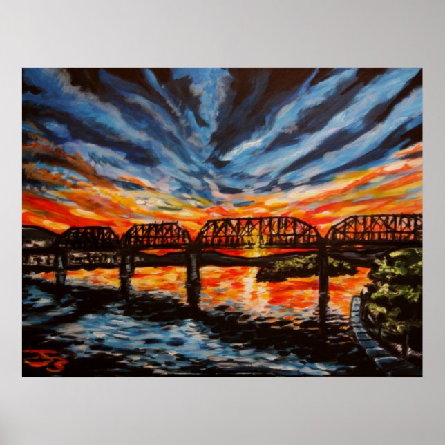"Chattanooga Sunrise" Poster/Print Poster (Vorne)
