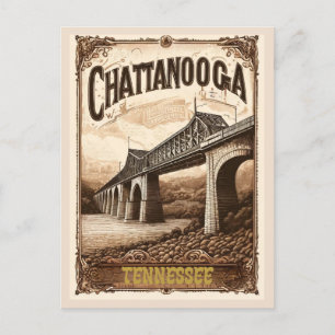 Chattanooga Tennessee Alt Vintag Postkarte