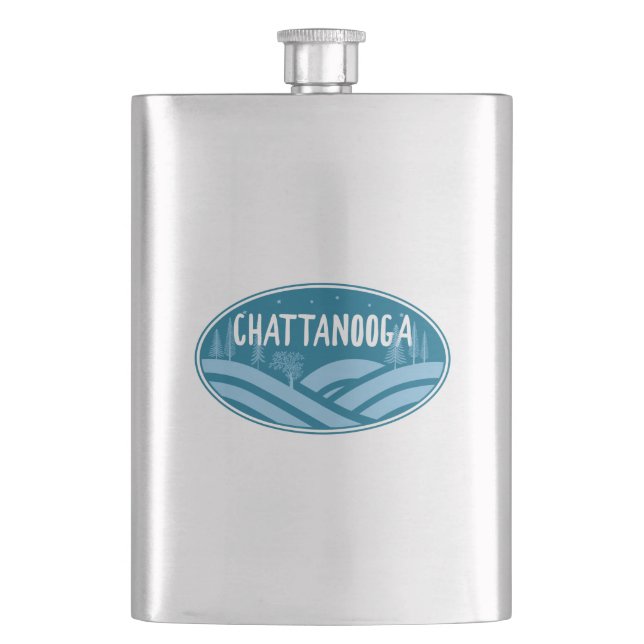 Chattanooga Tennessee Außenbereich Flachmann (Vorderseite)