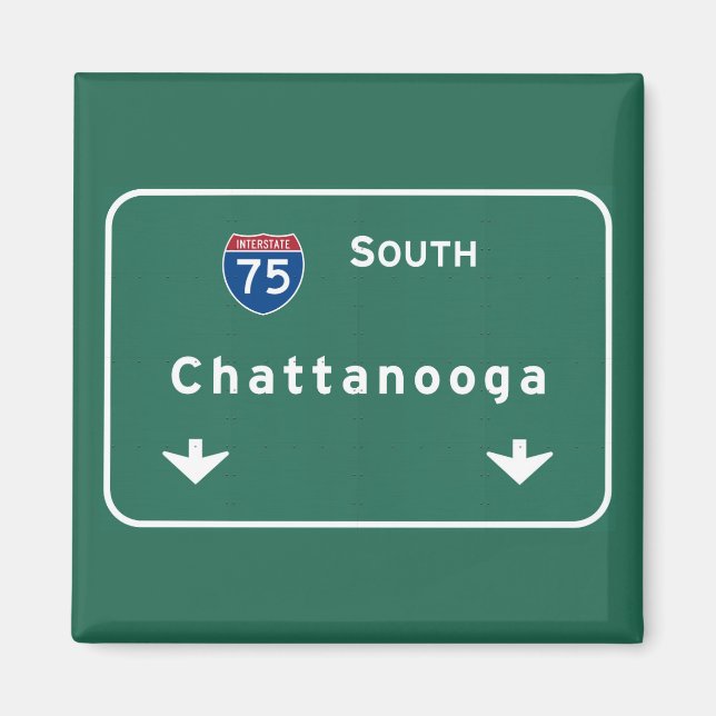 Chattanooga Tennessee Autobahn A1: Magnet (Vorne)