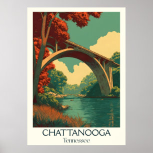 Chattanooga Tennessee Bogenbrücke Poster