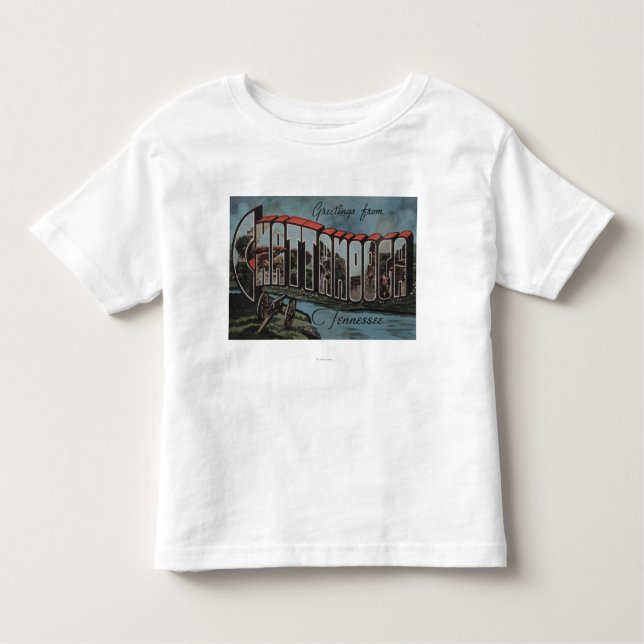 Chattanooga, Tennessee (Fluss-Szene) Kleinkind T-shirt (Vorderseite)