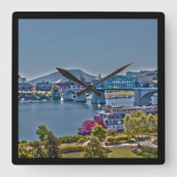 Chattanooga, Tennessee Foto-Wanduhr