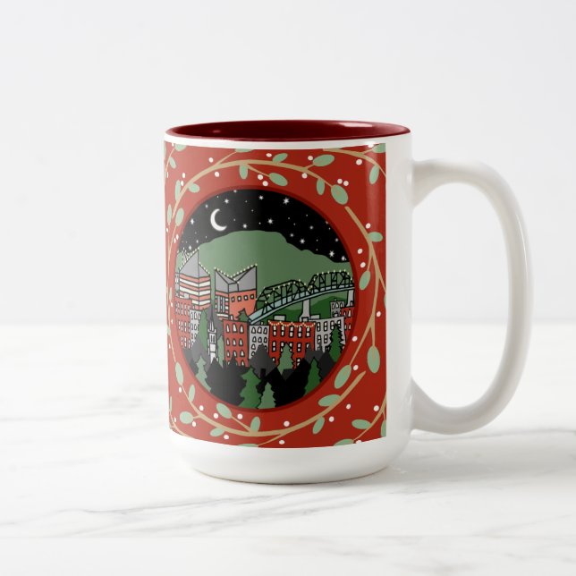 Chattanooga Tennessee Holiday Tasse (Rechts)