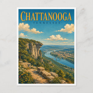 Chattanooga Tennessee Lookout Mountain GeoSaga Postkarte