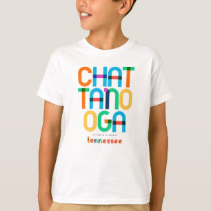 Chattanooga Tennessee Mitte Jahrhundert, Pop Art, T-Shirt