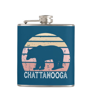 Chattanooga Tennessee Retro Bär Flachmann
