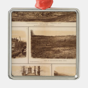 Chattanooga Tennessee River Silbernes Ornament