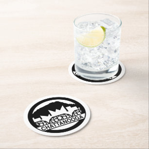 Chattanooga Tennessee Runder Pappuntersetzer