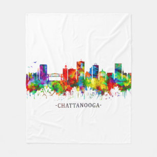 Chattanooga Tennessee Skyline Fleecedecke