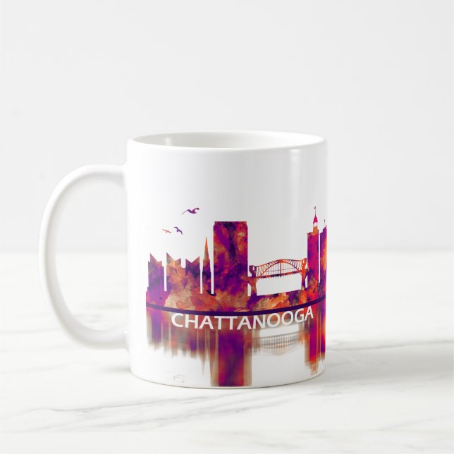 Chattanooga Tennessee Skyline Kaffeetasse (Links)