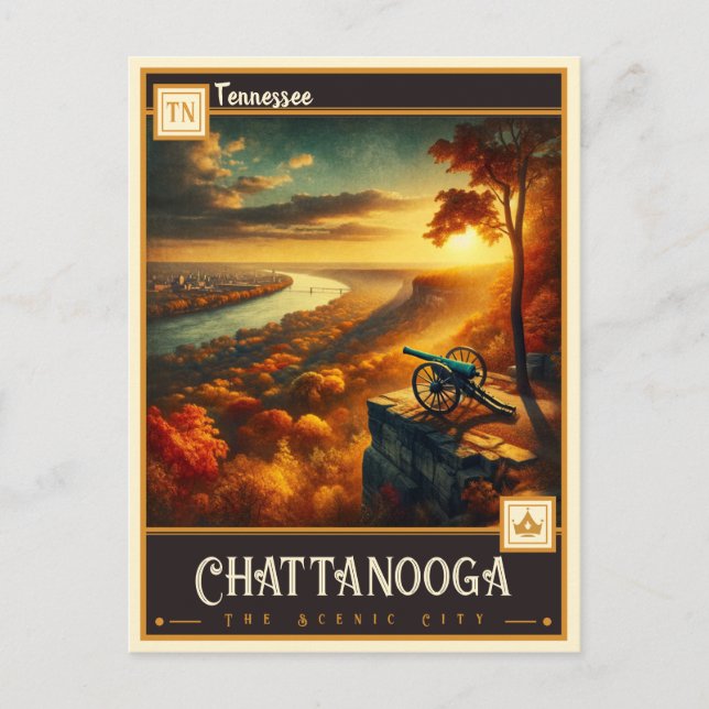 Chattanooga, Tennessee | VINTAG Postkarte (Vorderseite)