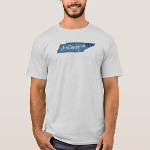 Chattanooga Tennessee Wood Grain T-Shirt