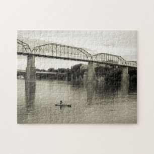 Chattanooga, TN - Walnut Street Bridge 11x14 Puzzle