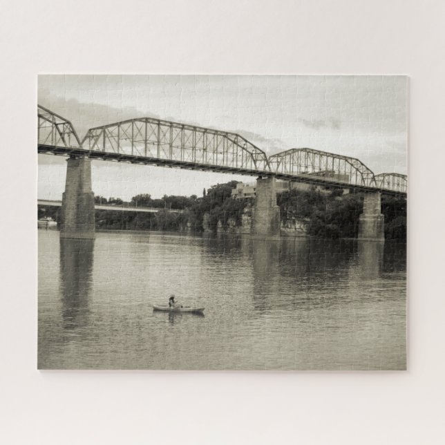 Chattanooga, TN - Walnut Street Bridge 16x20 Puzzle (Horizontal)