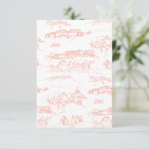Chattanooga Toile Blush-Farbbeispiel Dankeskarte