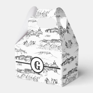 Chattanooga Toile Favor Box Geschenkschachtel