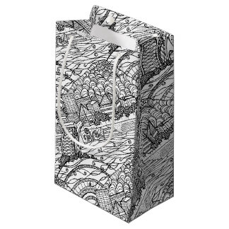 Chattanooga Whimsy Black and White Kleine Geschenktüte