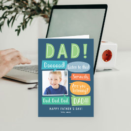 Chatterbox Benutzerdefinierte Foto Vatertagskarte Karte
