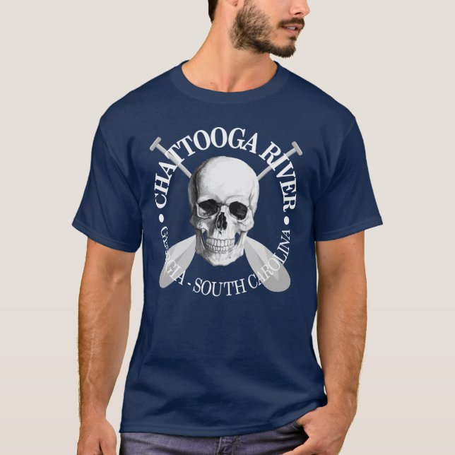 Chattooga-Fluss (Schädel) T-Shirt (Vorderseite)