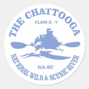 Chattooga NWSR Runder Aufkleber