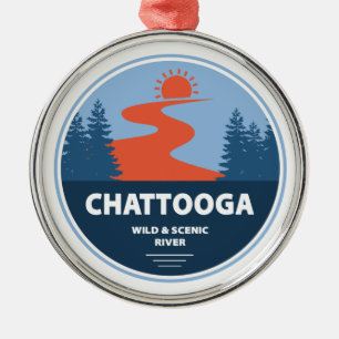Chattooga Wilder und Landschaftlicher Fluss Ornament Aus Metall