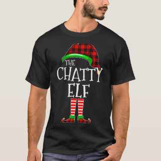 Chatty Elf Buffalo Kariert Matching Family Weihnac T-Shirt