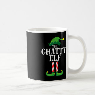 Chatty Elf Matching Family Group Weihnachts-Party Kaffeetasse
