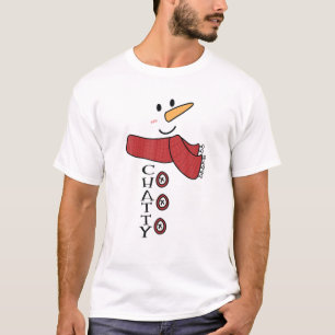 Chatty Snowman Costume Familie Matching Funny Chri T-Shirt