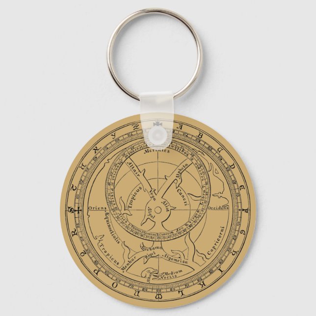 Chaucer Astrolabe ca. 1900 Schlüsselanhänger (Vorderseite)