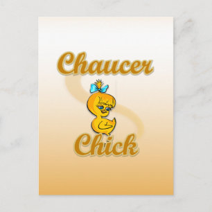 Chaucer Chick Postkarte