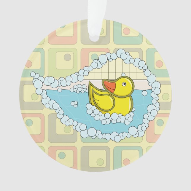 Chaucer der Gummi Duck Acrylschmuck Ornament (Vorderseite)