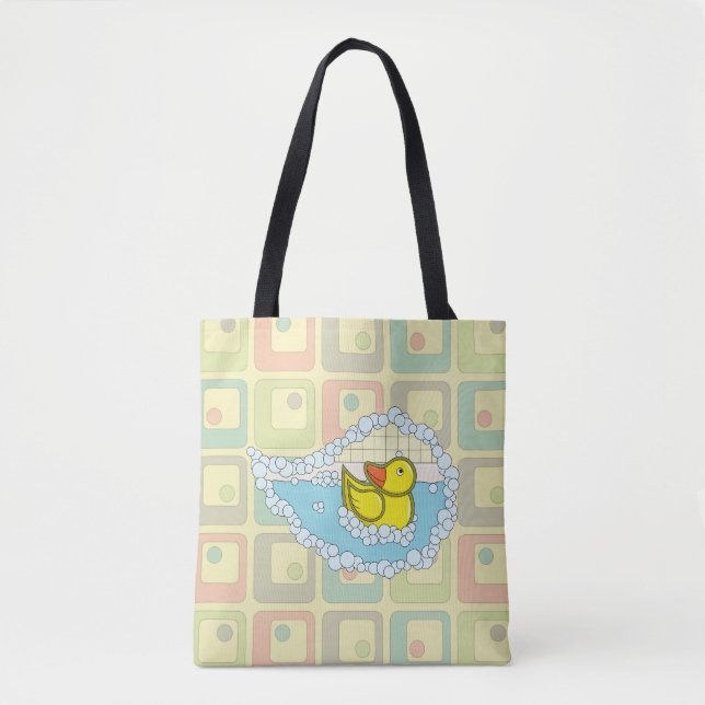 Chaucer der Gummi Duck All-Over-Print-Tasche (Vorderseite)