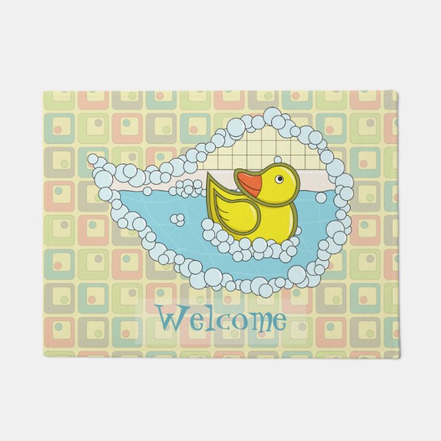 Chaucer der Gummi Duck Doormat Fußmatte (Vorderseite)