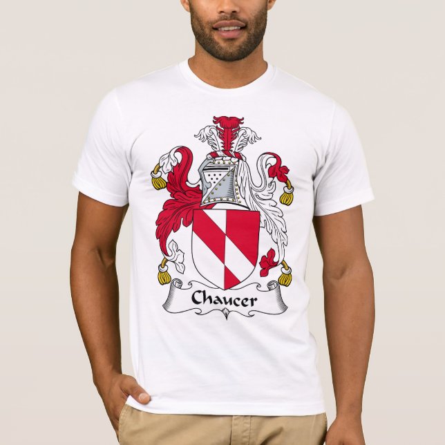 Chaucer-Familienwappen T-Shirt (Vorderseite)