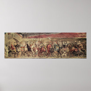 Chaucer-Kanterbury-Pilger Poster