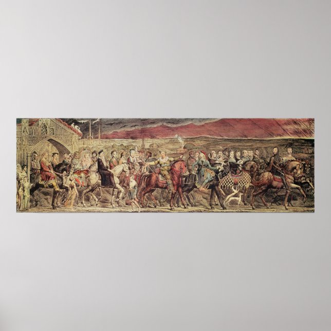 Chaucer-Kanterbury-Pilger Poster (Vorne)
