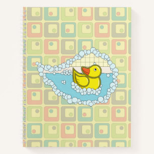 Chaucer the Rubber Duck Spiral Notebook Notizbuch