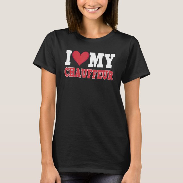 Chauffeur Carpooler Beruflicher Fahrer Private Li T-Shirt (Vorderseite)